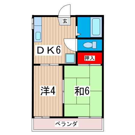 コーポあんずの物件間取画像